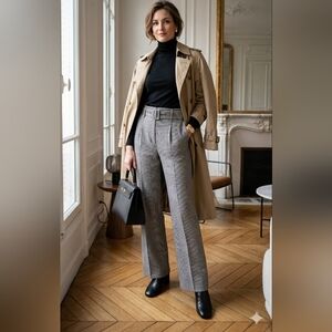 NWOT Brigitte Herskind wool Blend Plaid trousers